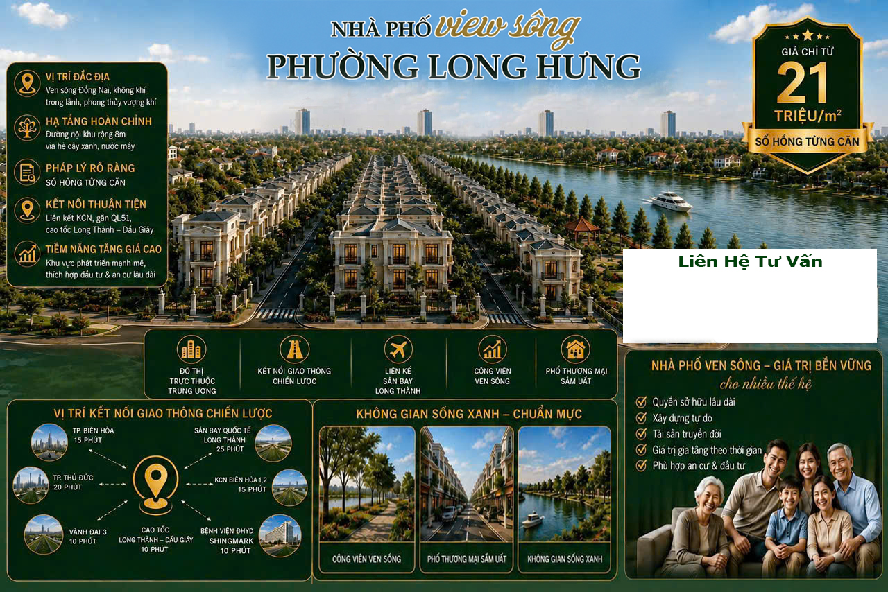 Mặt trước tờ rơi Long Hưng